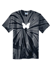 Load image into Gallery viewer, BLACK TIE DYE "BUTTERFLY" T-SHIRT
