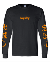 Load image into Gallery viewer, BLACK "LOYALTY" LONG SLEEVE T-SHIRT