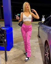 Load image into Gallery viewer, STACKED SWEATS WITH POCKETS - PICK YOUR COLOR