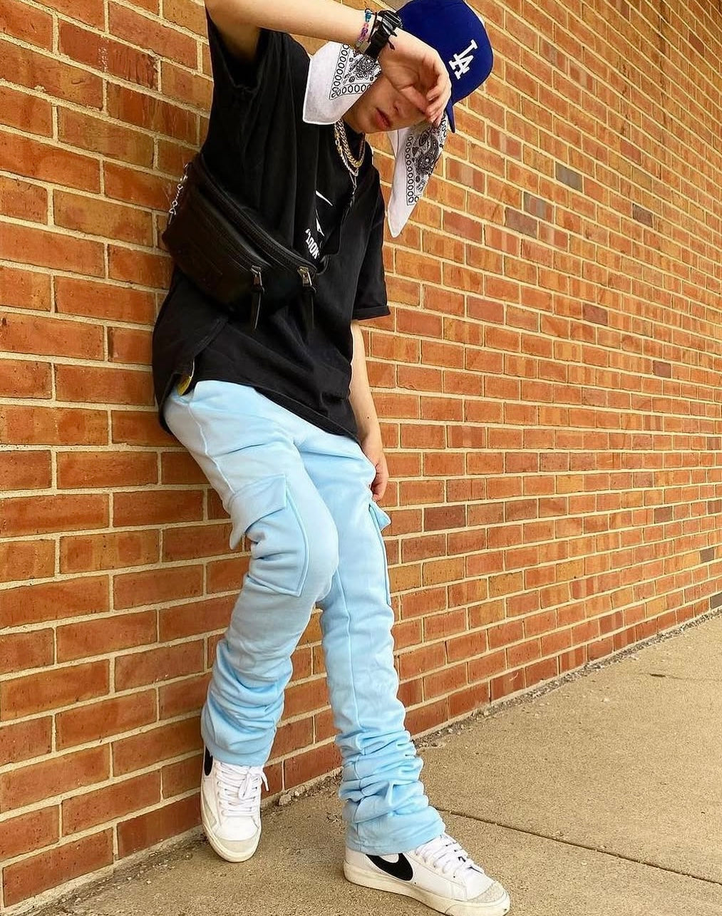 STACKED SWEATS WITH POCKETS - PICK YOUR COLOR