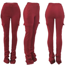 Load image into Gallery viewer, STACKED SWEATS WITH POCKETS - PICK YOUR COLOR