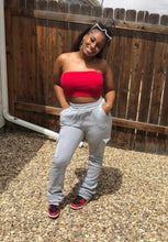 Load image into Gallery viewer, STACKED SWEATS WITH POCKETS - PICK YOUR COLOR