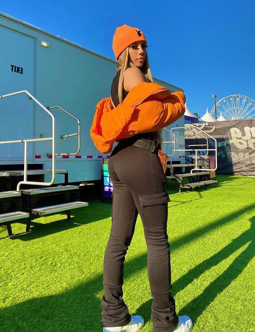 STACKED SWEATS WITH POCKETS - PICK YOUR COLOR