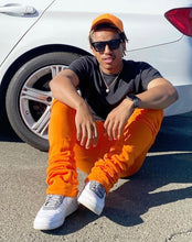 Load image into Gallery viewer, STACKED SWEATS WITH POCKETS - PICK YOUR COLOR