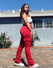 Load image into Gallery viewer, STACKED SWEATS WITH POCKETS - PICK YOUR COLOR