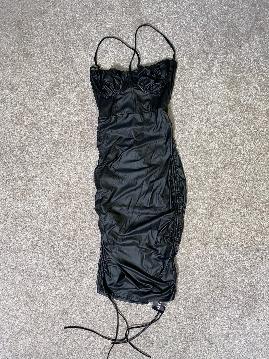 Long Leather Dress from SHEIN - Small - Never Worn/Tags Still On