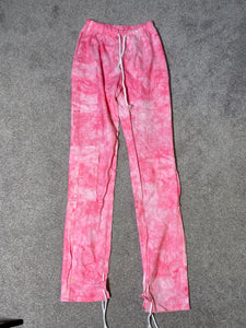 Pink Stacked Sweats - Medium