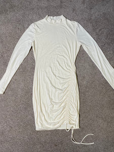 White Long Sleeve Dress - Large