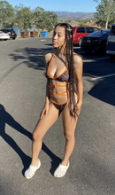 Load image into Gallery viewer, IN STOCK F Orange &amp; Brown Bikini