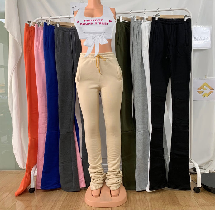 THICK STACKED SWEATS - PICK YOUR COLOR