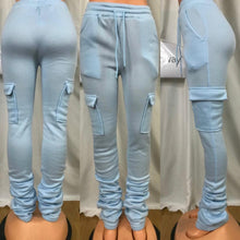 Load image into Gallery viewer, STACKED SWEATS WITH POCKETS - PICK YOUR COLOR