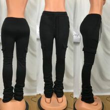 Load image into Gallery viewer, STACKED SWEATS WITH POCKETS - PICK YOUR COLOR
