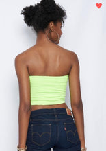 Load image into Gallery viewer, NEON GREEN TUBE TOP