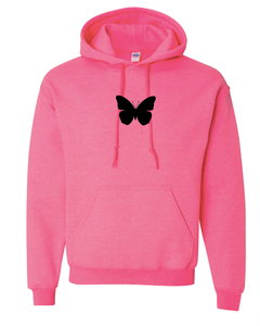 NEON PINK "BUTTERFLY" HOODIE