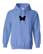 Load image into Gallery viewer, MEDIUM BLUE &quot;BUTTERFLY&quot; HOODIE