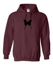 Load image into Gallery viewer, MAROON &quot;BUTTERFLY&quot; HOODIE