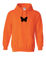 Load image into Gallery viewer, NEON ORANGE &quot;BUTTERFLY&quot; HOODIE