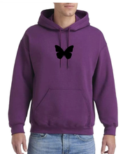 Load image into Gallery viewer, PURPLE &quot;BUTTERFLY&quot; HOODIE