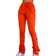 Load image into Gallery viewer, ORANGE THICK STACKED SWEATS