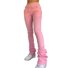 Load image into Gallery viewer, PINK THICK STACKED SWEATS