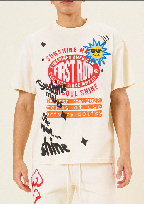 CREAM CACTUS & SUNSHINE TEE