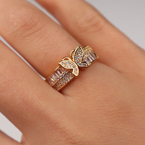 THICK BUTTERFLY RING