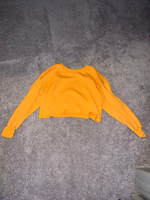 CROPPED ORANGE CREWNECK