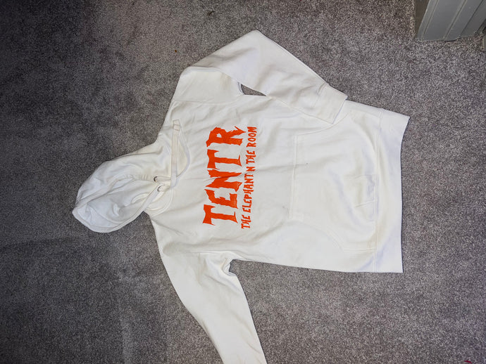 WHITE HOODIE | SIZE MEDIUM