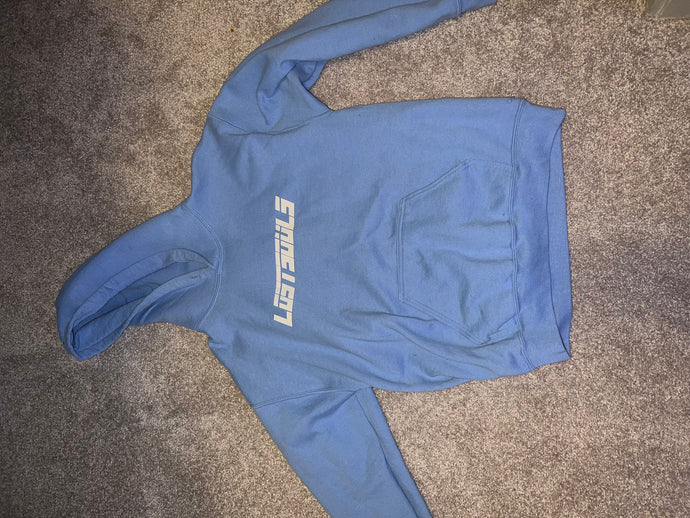 LIGHT BLUE BUTTERFLY HOODIE | SIZE MEDIUM