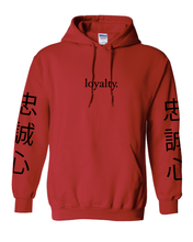 Load image into Gallery viewer, RED &quot;LOYALTY&quot; HOODIE