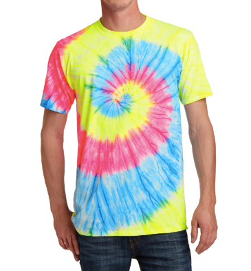 NEON RAINBOW TIE DYE T-SHIRT