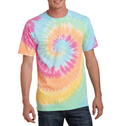 PASTEL RAINBOW TIE DYE T-SHIRT