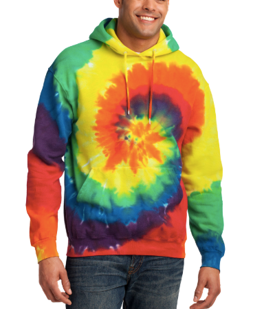 RAINBOW TIE DYE HOODIE