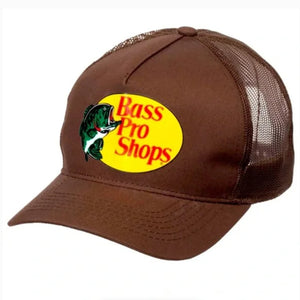 Brown Bass Pro Shops Mesh Trucker Hat