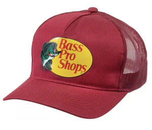 Cardinal / Maroon Bass Pro Shops Mesh Trucker Hat