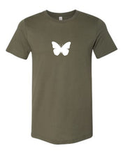 Load image into Gallery viewer, MILITARY GREEN &quot;BUTTERFLY&quot; T-SHIRT