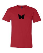 Load image into Gallery viewer, RED &quot;BUTTERFLY&quot; T-SHIRT
