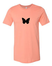 Load image into Gallery viewer, SUNSET ORANGE &quot;BUTTERFLY&quot; T-SHIRT