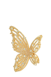 BUTTERFLY HAIR CLIP - GOLD OR SILVER