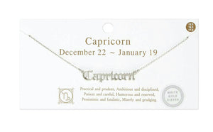 ZODIAC NAME / SIGN NECKLACE - Choose your sign