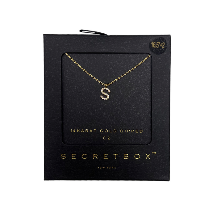 DAINTY INITIAL NECKLACE - Only S available