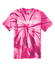 Load image into Gallery viewer, PINK TIE DYE &quot;#NOFREECLOUT&quot; T-SHIRT