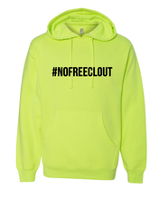 Load image into Gallery viewer, NEON GREEN &quot;#NOFREECLOUT&quot; HOODIE