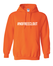 Load image into Gallery viewer, NEON ORANGE &quot;#NOFREECLOUT&quot; HOODIE